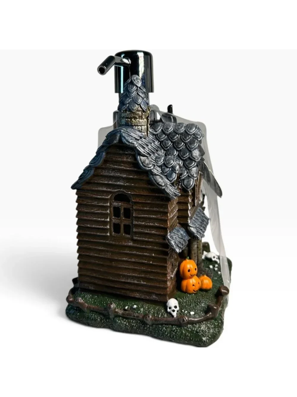 Halloween Haunted House Soap Dispenser Resin Pump Ghost Pumpkin Spooky Decor NEW